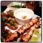 Cilantro Lime Chicken & Baked Potato Skins