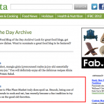 Featured Blog of the Day on Foodista!!