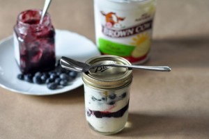 Make your own fruit on the bottom yogurt cups