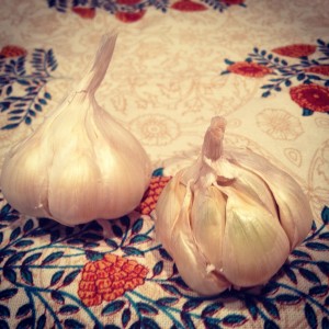 Garlic ready to be roasted!